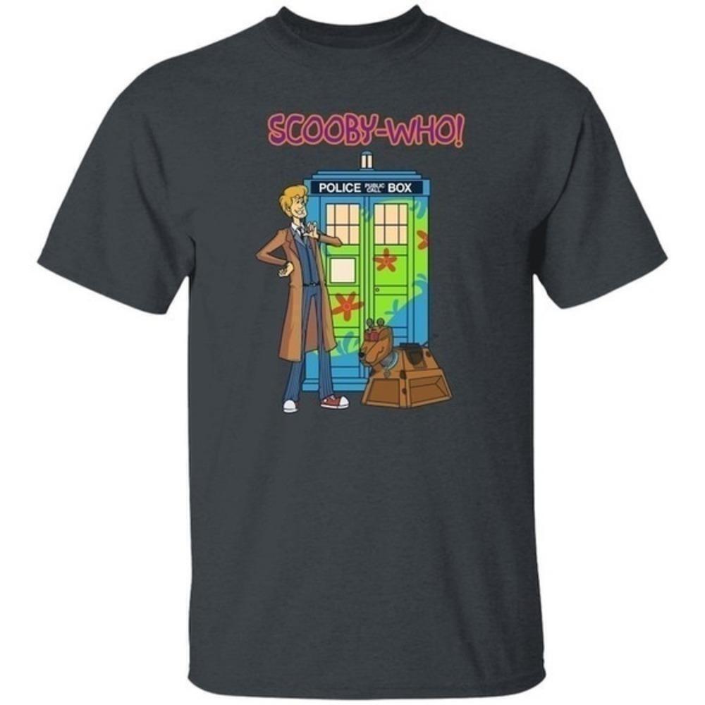 Scooby Doo Doctor Who Tardis Mystery Machine Crossover Graphic T Shirt